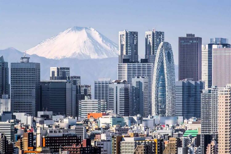 Tokyo, Japan city view. Click to register.