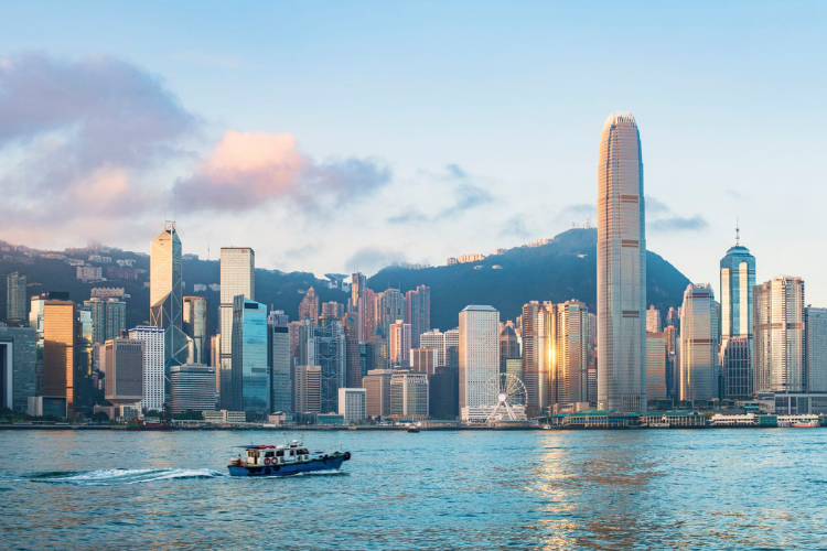 Hong Kong, China city view. Click to register.