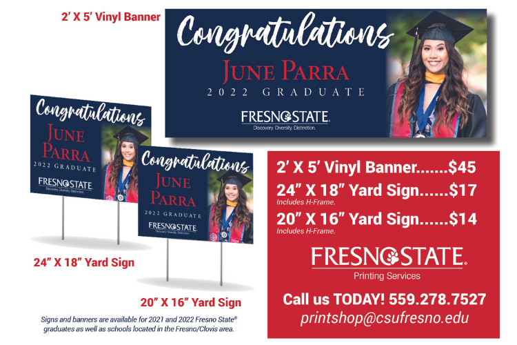 FS Print Shop Flyer of Graduation Banner and Yard Signs