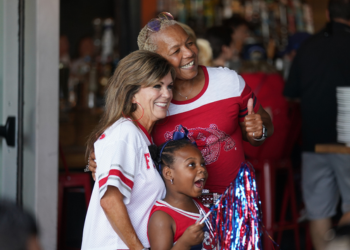 Fresno State alumni at pregame party