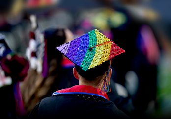rainbow graduation