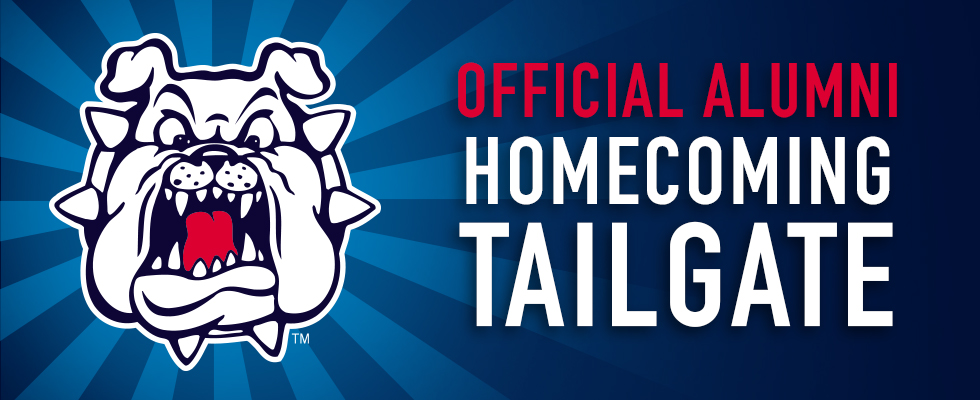 The Official Alumni Homecoming banner
