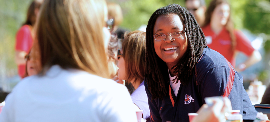 bulldog alumni smiling